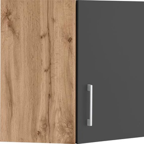 Eckhängeschrank HELD MÖBEL Colmar Schränke Gr. B/H/T: 60 cm x 57 cm x 34 cm, grau (anthrazit) Hängeschränke 60 x cm, mit Metallgriff