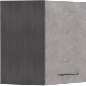 HELD MÖBEL Eckhängeschrank Tulsa 60 cm breit, 1 Tür, schwarzer Metallgriff, hochwertige MDF Front