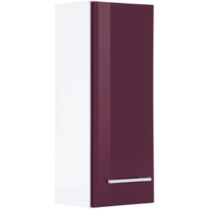 Hängeschrank HELD MÖBEL Venedig Schränke Gr. B/H/T: 25 cm x 64 cm x 20 cm, 1 St., lila (aubergine, weiß) Bad-Hängeschränke Badmöbel in Breite 25 cm