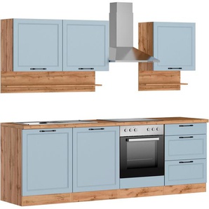 Kochstation Küche KS-Lana, 240 cm breit, wahlweise mit oder ohne E-Geräte