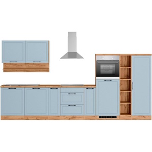 Kochstation Küche KS-Lana, 380 cm breit, wahlweise mit oder ohne E-Geräte