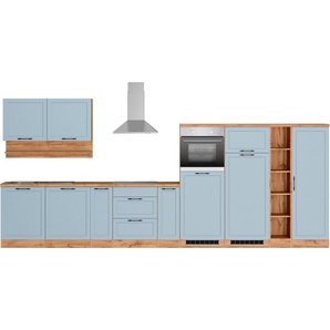 Kochstation Küche KS-Lana, 440 cm breit, wahlweise mit oder ohne E-Geräte