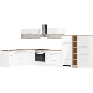 Winkelküchen in Weiss Preisvergleich | Moebel 24 | Küchenzeilen mit Geräten