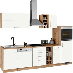 HELD MÖBEL Küchenzeile Colmar, ohne E-Geräte, Breite 300 cm B: weiß Küchenzeilen mit Geräten -blöcke Küchenmöbel