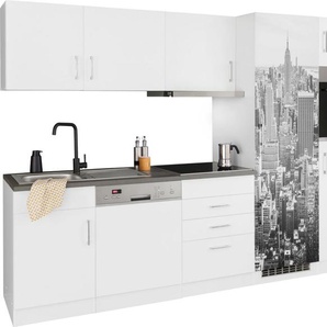 HELD MÖBEL Küchenzeile Paris, mit E-Geräten, Breite 290 cm