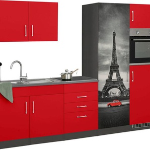 HELD MÖBEL Küchenzeile Paris, ohne E-Geräte, Breite 280 cm