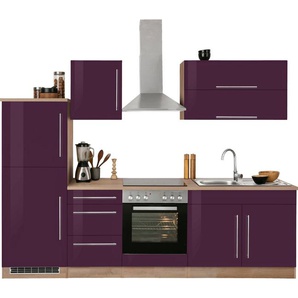 Kochstation Küchenzeile KS-Samos, mit E-Geräten, Breite 270 cm