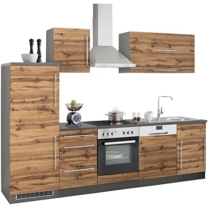 Kochstation Küchenzeile KS-Samos, ohne E-Geräte, Breite 280 cm