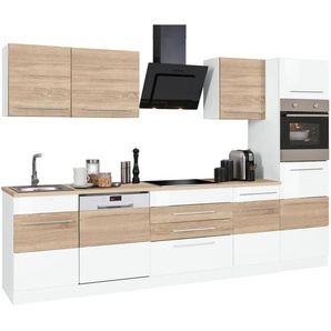 HELD MÖBEL Küchenzeile Trient, ohne E-Geräte, Breite 300 cm B: weiß Küchenzeilen mit Geräten -blöcke Küchenmöbel