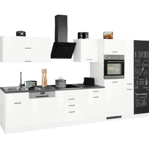 HELD MÖBEL Küchenzeile Trier, mit E-Geräten, Breite 380 cm