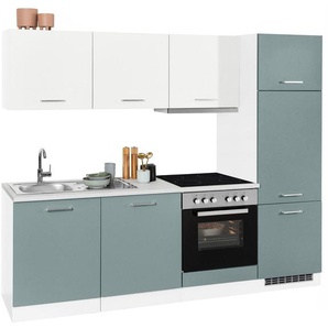 HELD MÖBEL Küchenzeile Visby, ohne E-Geräte, Breite 240 cm für Kühlschrank und Geschirrspüler