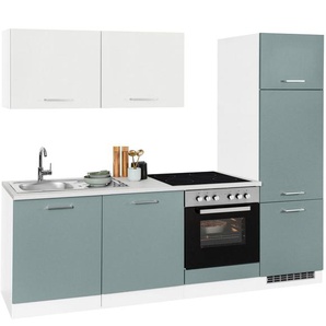 HELD MÖBEL Küchenzeile Visby, ohne E-Geräte, Breite 240 cm für Kühlschrank