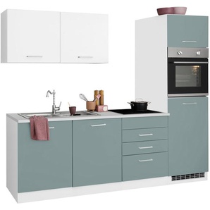 HELD MÖBEL Küchenzeile Visby, ohne E-Geräte, Breite 240 cm für Kühlschrank und Geschirrspüler