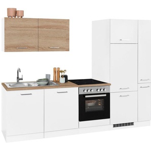HELD MÖBEL Küchenzeile Visby, ohne E-Geräte, Breite 270 cm für Kühlschrank und Geschirrspüler