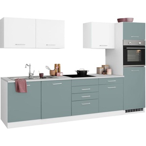 HELD MÖBEL Küchenzeile Visby, ohne E-Geräte, Breite 300 cm für Kühlschrank und Geschirrspüler