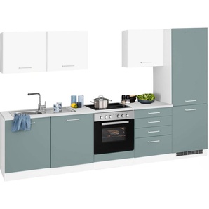 HELD MÖBEL Küchenzeile Visby, ohne E-Geräte, Breite 300 cm, für Kühl/Gefrierkombination