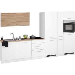 HELD MÖBEL Küchenzeile Visby, ohne E-Geräte, 330 cm, für Kühl/Gefrierkombination und Geschirrspüler