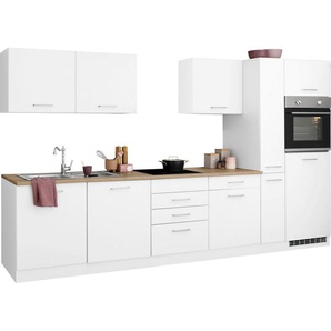 HELD MÖBEL Küchenzeile Visby, ohne E-Geräte, Breite 330 cm für Kühlschrank und Geschirrspüler