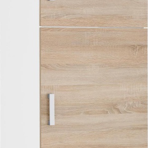 Kühlumbauschrank HELD MÖBEL Gera Schränke Gr. B/H/T: 60 cm x 200 cm x 60 cm, 3 St., weiß (eiche, weiß) Kühlschrankumbauschränke Breite 60 cm