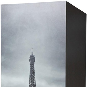 Kühlumbauschrank HELD MÖBEL Paris Schränke Gr. B/H/T: 60 cm x 200 cm x 60 cm, grau (rot, graphit) Kühlschrankumbauschränke Schränke Breite 60 cm