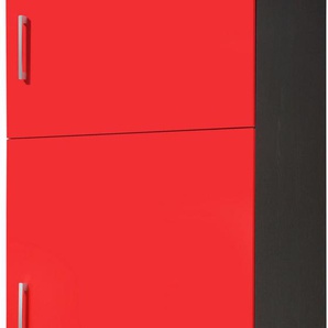 Kühlumbauschrank HELD MÖBEL Paris Schränke Gr. B/H/T: 60 cm x 200 cm x 60 cm, grau (rot, graphit) Kühlschrankumbauschränke Breite 60 cm