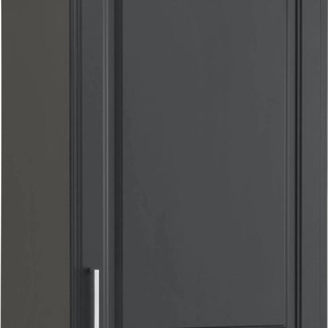Kühlumbauschrank HELD MÖBEL Stockholm Schränke Gr. B/H/T: 60 cm x 200 cm x 60 cm, 2 St., grau (grau matt) Kühlschrankumbauschränke 60 cm breit, hochwertige MDF-Fronten mit Fräsung