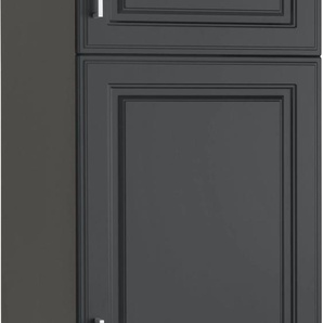 Kühlumbauschrank HELD MÖBEL Stockholm Schränke Gr. B/H/T: 60 cm x 200 cm x 60 cm, 3 St., grau (grau matt) Kühlschrankumbauschränke 60 cm breit, hochwertige MDF-Fronten mit Fräsung