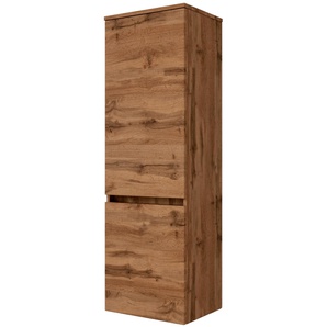 Midischrank HELD MÖBEL Baabe Schränke Gr. B/H/T: 40 cm x 130 cm x 35 cm, 2 St., braun (eiche) Bad-Midischränke Badmöbelserien Badmöbel, Breite 40 cm