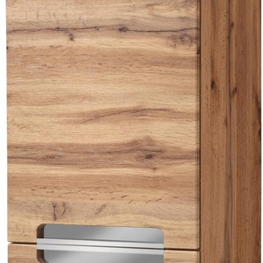 Midischrank HELD MÖBEL Malibu Schränke Gr. B/H/T: 40 cm x 130 cm x 35 cm, 2 St., braun (eiche) Bad-Midischränke Hochschrank Breite 40 cm, mit viel Stauraum