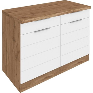 HELD MÖBEL Unterschrank Luhe 120 cm breit, für viel Stauraum, MDF-Fronten mit waagerechter Lisene