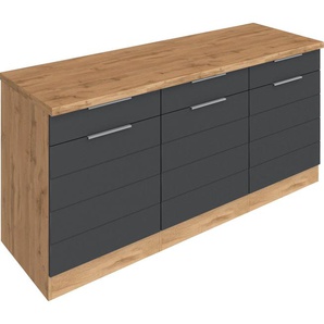 HELD MÖBEL Unterschrank Luhe 180 cm breit, für viel Stauraum, MDF-Fronten mit waagerechter Lisene