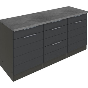 HELD MÖBEL Unterschrank Luhe 180 cm breit, für viel Stauraum, MDF-Fronten mit waagerechter Lisene