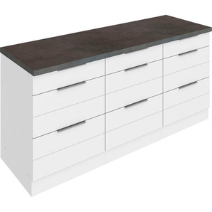 HELD MÖBEL Unterschrank Luhe 180 cm breit, für viel Stauraum, MDF-Fronten mit waagerechter Lisene