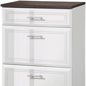 HELD MÖBEL Unterschrank Neapel Breite 50 cm, mit Hochglanzfronten und eleganter Fräsung