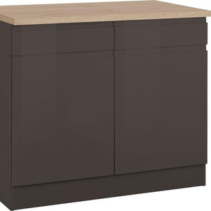 HELD MÖBEL Unterschrank Virginia 100 cm breit, mit 2 Türen und 2 Schubkästen