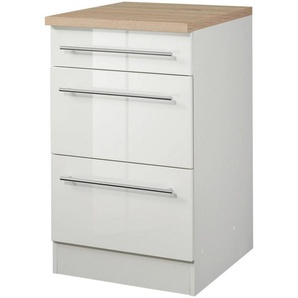 HELD MÖBEL Unterschrank Wien Breite 50 cm, mit 1 Schubkasten und 2 Auszügen