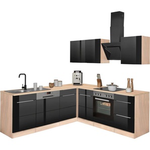 Kochstation Winkelküche KS-Brindisi, mit E-Geräten, Stellbreite 220/220 cm