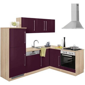 Kochstation Winkelküche KS-Samos, mit E-Geräten, Stellbreite 230 x 170 cm