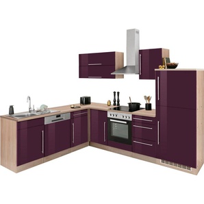 HELD MÖBEL Winkelküche Samos, mit E-Geräten, Stellbreite 280/220 cm