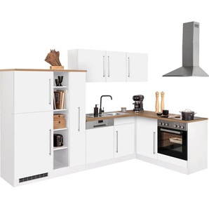 Winkelküchen in Weiss Preisvergleich | Moebel 24 | Küchenzeilen mit Geräten