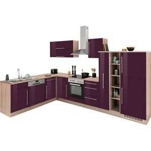 HELD MÖBEL Winkelküche Samos, mit E-Geräten, Stellbreite 340/220 cm