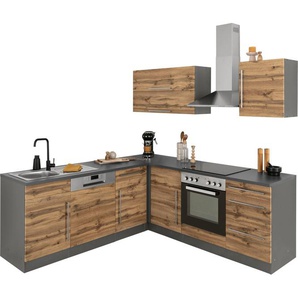 Kochstation Winkelküche KS-Samos, ohne E-Geräte, Stellbreite 220/220 cm
