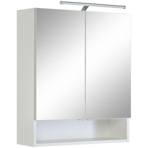 Held Spiegelschrank, Weiß, Holzwerkstoff, 1 Fächer, einzeln stellbar, 60x71x20 cm, individuell planbar, Badezimmer, Badezimmerspiegel, Spiegelschränke
