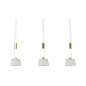 HELL-höllisch gutes Licht LED-Pendelleuchte   ¦ gold ¦ Maße (cm): B: 100 H: 150