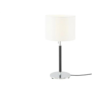 HELL-höllisch gutes Licht Tischleuchte 1-flammig schwarz/chrom Stoffschirm - schwarz - Materialmix - 53 cm - 25.0 | Möbel Kraft