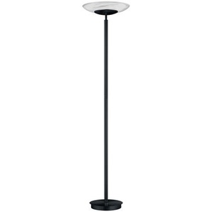 Hell Led-Deckenfluter, Schwarz, Glas, 182 cm, Lampen & Leuchten, Innenbeleuchtung, Stehlampen, Led-deckenfluter