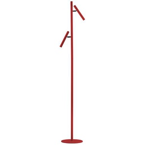 Hell Led-Stehleuchte, Rot, Kunststoff, 163 cm, getrennt schaltbar, Lampen & Leuchten, Innenbeleuchtung, Stehlampen, Stehlampen Dimmbar