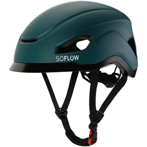 Helm Helm Soflow Safe N Drive, Blau, Grün, Kunststoff, 19x28x22 cm, Freizeit, Sport & Fitness, Fahrräder
