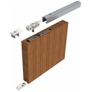 Helm - Schiebetürsystem 73 me-v 80 kg 1700 mm EV1 eloxiert Holztüren ab 30 mm Komplettset 710-900 mm Wandmontage