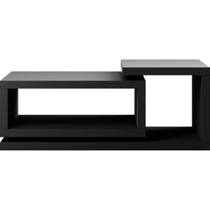 Couchtisch HELVETIA Bota Tische Gr. B/H/T: 120 cm x 47,5 cm x 60 cm, schwarz (schwarz supermatt) Couchtisch Eckige Couchtische eckig Tisch